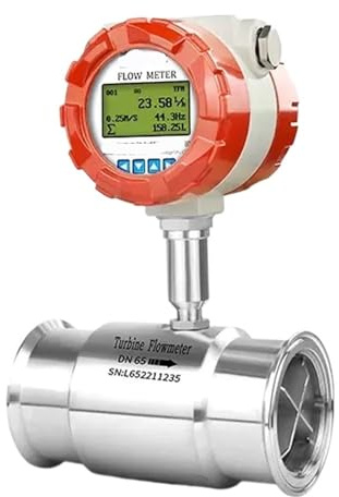 YMUGUEGH SS304 SS316 Liquid Water Flowmeter Flowmeter Clamp On Flow Meter 2 Inch 1”(DN20)
