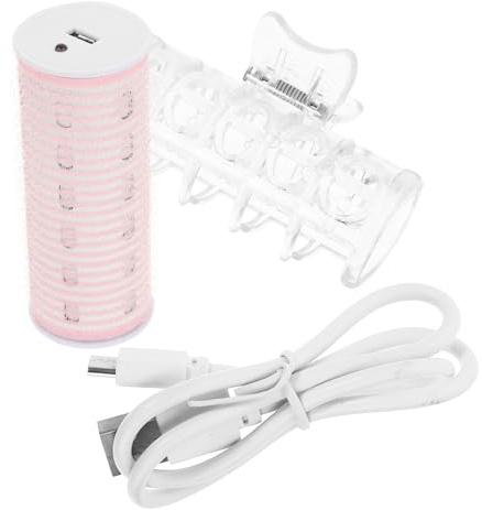 ABOOFAN Haarwickler für Damen und Mädchen USB Bangroller Knallwalze aus Nylon für Ponyfrisuren und Vielseitiges Styling Geeignet für Nasses und Trockenes Haar