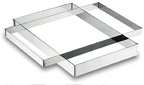 LACOR 68060 Rahmen, rechteckig 40 x 60 x 3 cm | Aus lebensmittelechtem Edelstahl gefertigt; hohe Korrosionsbeständigkeit und Haltbarkeit im täglichen Gebrauch