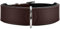 HUNTER Hundehalsband BASIC, Farbe: braun/schwarz, Pflegeleichtes Spaltleder, Raffinierte Nahtführung, Dezentes Design, Größe: 50