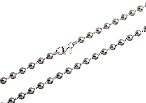 6mm Kugelkette - echt 925 Silber, Länge 40-100cm …