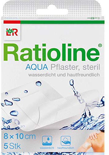 Ratioline Aqua Duschpflaster Plus 8x10 cm Steril, 5 St