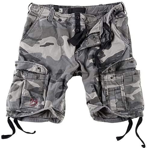 Surplus Raw Vintage Airborne Vintage Herren Cargo Shorts, nightcamo, 3XL