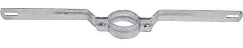WERBEPUNKT. Rohrschellen, Ø 60 mm, Verzinkter Stahl, 350 mm Lochabstand, Silber