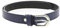 FASHIONGEN - Ceinture pour femme en Cuir Italien, LUNA, Fabriqué en France - Bleu marine, 90