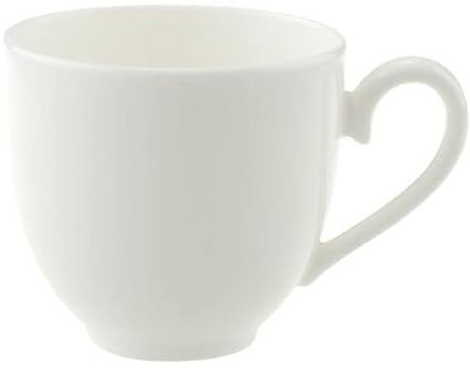 Villeroy & Boch Royal Mokka-/Espressoobertasse 6er Set, 100 ml, Porzellan, weiß