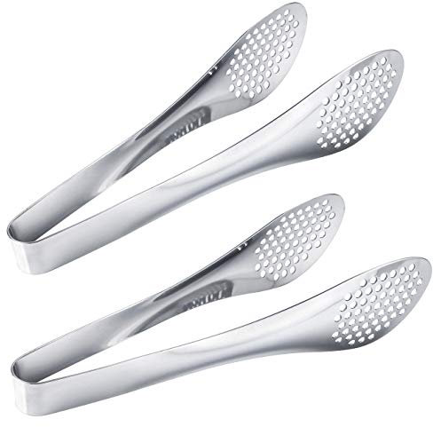 MSY BIGSUNNY 23 cm Buffetzange, 2 Stück Edelstahl Grillzange, Multifunktional Küchen Zange