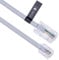 Keple Câble RJ11 vers RJ45 de 3 m pour modem Ethernet, données, téléphone, câble de raccordement ASDL, connecteur Internet BT haut débit 6P4C vers 8P8C plat compatible avec modem, routeur (blanc)