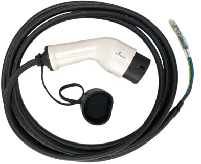 EV Extras Type 2 10 metres Tethered EV Cable 32 Amp (7.4KW) Black