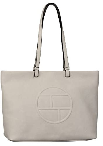 TOM TAILOR - Womenswear ROSABEL Damen Shopper L, mid grey, 41x12x28