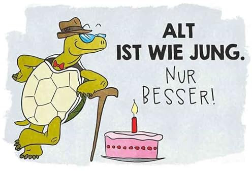 Depesche Lustige Postkarte Ab die Post-Alt ist wie jung Nur besser!