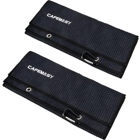 Barista Espresso Coffee Cleaning Towel - Pack of 2pcs Navy Microfiber Barista Cloths Towels for Coffee Bar Cleaning Espresso Machine Steam Wand Portafilter Basket Coffee Accessories Tools