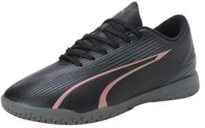 PUMA Ultra Play IT Jr, Soccer Shoe, Black-Copper Rose, 33 EU