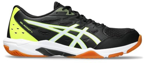 ASICS Herren Gel-Rocket 11 Sneaker, Black/White, 44.5 EU