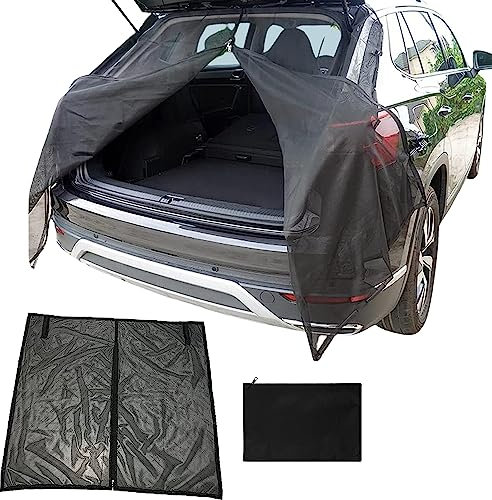 Kofferraumabdeckung Sonnenschutz,180×150cm Heckklappe Flügeltür Kofferraumabdeckung,Auto Heckklappe Moskitonetz,Sonnenschutz Gardinen Vorhang,für Dach Caravan Camper Van Camping