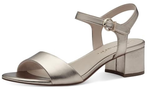 Tamaris Femme 1-28249-42 Sandales à Talon, Or Clair, 39 EU