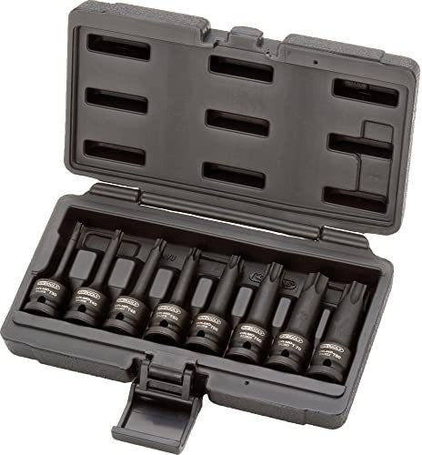 Kstools Jeu de douilles à chocs torx 1/2'', 8 pièces