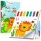 TECJOE Malen mit Wasser-Malbüchern für Kleinkinder, Aquarell-Set mit 3 Pinseln, saubere Malaktivität für Kinder im Alter von 4-8 Jahren, Weihnachtsgeschenke, Kunst- und Bastelspielzeug (Wald & Wald)