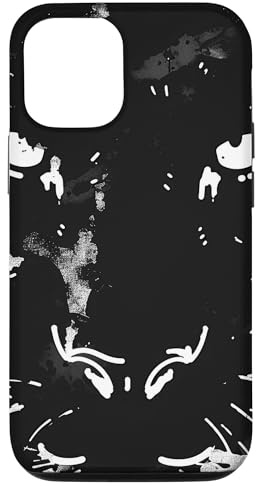 Hülle für iPhone 14 Pro Black Panther Tierliebhaber Abstrakte Farbspritzer