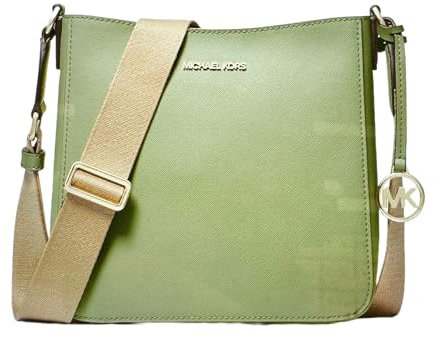 Michael Kors Kleine Umhängetasche aus Leder, Light Sage