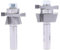 Whiteside 6009 15° Shaker Cabinet Door Router Bit Set, 1/2 Shank, for 1/4 Panels, 2-Piece