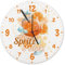 Cocktail Wanduhr aus Alu mit Spruch It's Spritz o'clock Cocktailuhr Hausbar Deko Aperol Liebhaber Geschenk Alkohol Genuss zu jeder Zeit