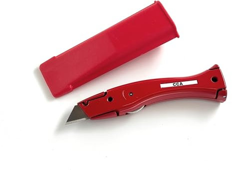 CCA Red Carpet Cutter Tool with Matching red Holder for The Professional and DIY Installer