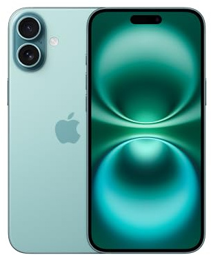 Apple iPhone 16 Plus, 256GB, Teal (Renewed)