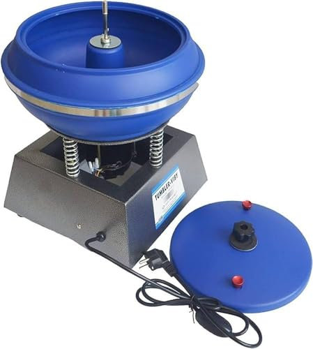 Tamburo lucidante vibrante da 120 W, macchina per cazzuola da 6,2 L, lucidatrice, macchina lucidatrice a vibrazione a tamburo, macchina di finitura per lucidatura di gioielli