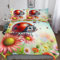 AAPZY Cute Marienkäfer Bettwäsche Weich Atmungsaktiv Bettbezüge Set 3 Teilig Mikrofaser Bettbezug Mit Kissenbezüge Für Kinder Erwachsene Deckenbezug King (220x240cm)