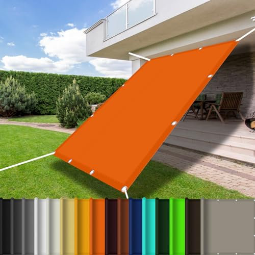 Brise-vue en toile polyester durable pour jardin, terrasse, balcon, 1 x 1,6 m