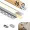 GEEKLUX Profilé Aluminium LED 10 x 2m, Profilé Led Encastrable pour Plaques de Plâtre, Profilé en Aluminium pour Ruban led, Diffuseur, Convient aux Bandes led Jusqu'à 20 mm (10 * 2M（20M）)