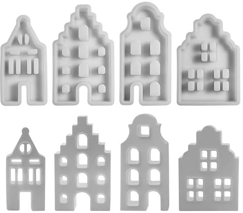 Nexoria Silikonformen Gießformen Häuser, Silikonform Weihnachten Silikonform Haus Große Silikonform Häuser Silikonformen Weihnachten Große Häuser Giessformen Silikon Gießform Weihnachten (L)