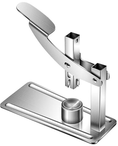 Edelstahl-Kastanienöffner, Nussknacker, multifunktionaler Walnuss- und Walnussschneider mit rutschfestem Griff, Nussknacker aus Metall für die Verwendung in der Küche Zerkleinerer (Silver, 17x16.2cm)