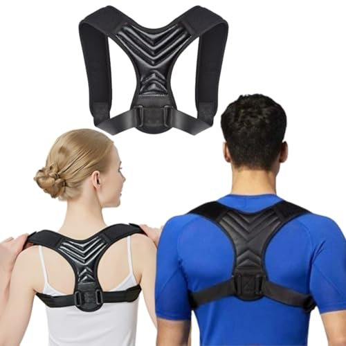 MELARQT Haltungskorrektur Rücken, Rückenstützgürtel, Gerader Rücken Geradehalter, Rückenstütze, Back Posture Corrector, Schultergurt Haltungskorrektur für Herren und Damen
