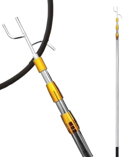 Cargo Retriever Hook, Pickup Truck Zubehör, Telescoping Truck Pole, Edelstahl Grabber, Rust Resistant Tools, Heavy Duty Bed Pole, Erweiterbar Reacher Tool, Truck Bed Grabber, Long Reach Cargo