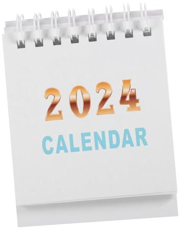 Sewroro 1 Tischkalender 2024 leerer Minikalender magnetischer, trocken abwischbarer Kalender 2x3 tischkalender basteln schreibtischkalender staffelei deko täglich stehender Kalender Papier