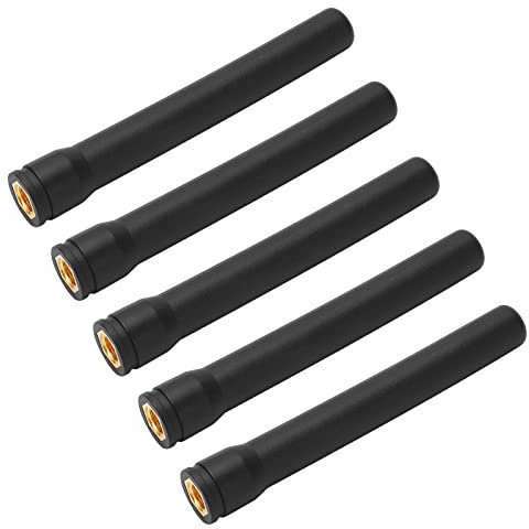 Joyance Antena 5 piezas cubierta de goma impermeable de antena, conector SMA macho pin interno para módulo inalámbrico DTU, compatible con 43 LORA, Wi-Fi, radio, router, PC