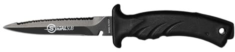 Sigalsub - Coltello pesca subacquea Torpedo Black lama da 11 cm