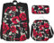 ERTTNT Borsa pratica con stampa giardino di rose rosse, casual, alla moda, borsa per il pranzo, astuccio per matite e attrezzi da campeggio