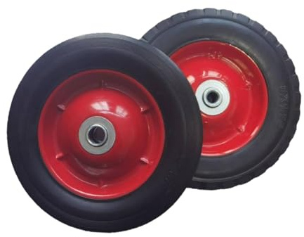 Ysyqkn Lot de 2 Roues de Rechange pour Diable Jardin/brouette/tondeuse à Gazon