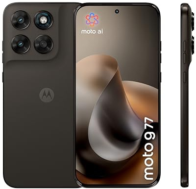 Motorola moto g77 con 3 anni di garanzia (8/256GB, Fotocamera 108+8MP+flicker sensor, Display 6.78 pOLED 120Hz, 5100mAh, MediaTek Dimensity 6400, Android 16), Black Olive