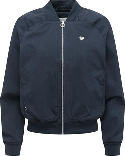 Ragwear Damen leichte oversized Blousonjacke lässige Bomberjacke kurz mit Rippstrickdetails Yotimo XS-XXL