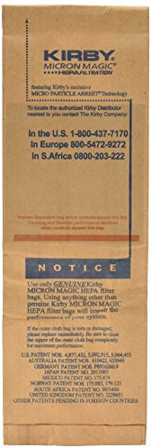 Kirby Hepa Bags For Sentria Models Gsix And Ultimate G, 9pk