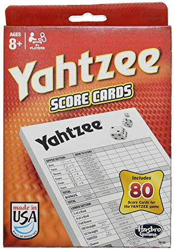 Hasbro Yahtzee 80 Score Cards (1-Pack)