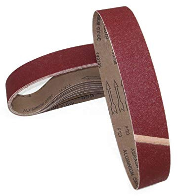 ECKRA® 10 Stück Schleifbänder 50 x 686 mm P 180 Schleifband Schleifpapier Schmirgelpapier