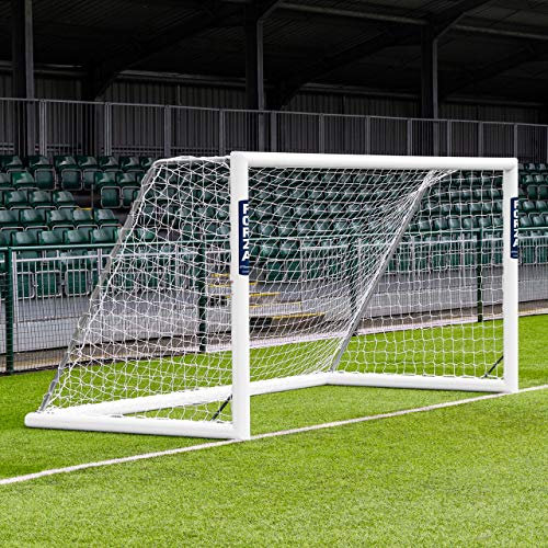 FORZA Alu110 freistehendes Fußballtor (Wählen Sie Ihre Größe aus – 3,7m x 1,2m bis zu 7,3m 2,4m) Bringen Sie EIN professioneller Touch an Ihr Fußballtraining und Matchday (3,7m x 1,2m)