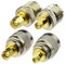 Eightwood CB Radio Adapter Kit SMA to UHF 4 Types for CB Antenna SMA Antenna CB Radio Walkie Talkie Handheld Ham Radio CB aerial Ham Radio Adapter