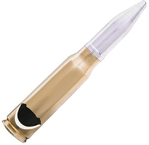 Lucky Shot - Bullet Shape Style Bottle Opener | Bottle Opener For Men | Gift For Him | Bullet Shell Casing Opener | Best Wine Beverages Opener | Cool Design Bottles Opener - 1 Pcs (Brass)