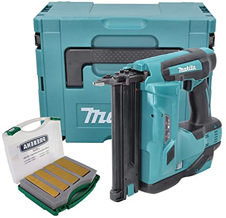 Makita DBN 500 ZJ Akku Stauchkopfnagler 18 V 15-50 mm + Makpac + Stauchkopfnägel J-Box 8000 Stück - ohne Akku, ohne Ladegerät